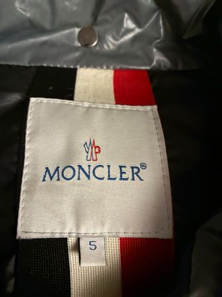 Piumino Moncler Grigio Lucido