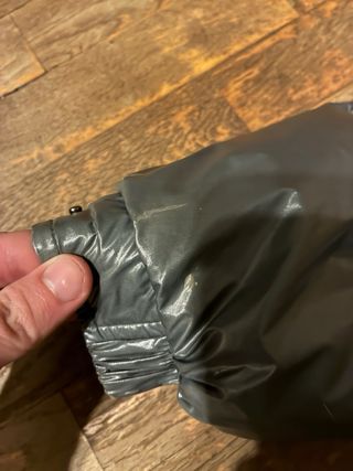 Piumino Moncler Grigio Lucido