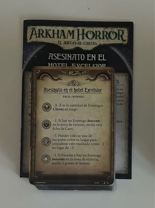 Arkham Horror LCG: Asesinato en el hotel Excelsior