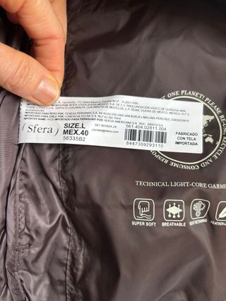 Chaleco Sfera Marrón Chocolate Talla L