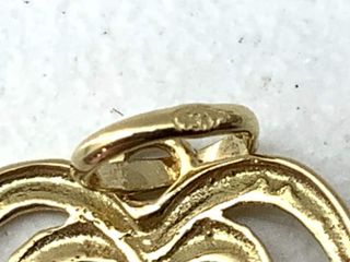 colgante oro 18k con piedra con circonita