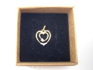 colgante oro 18k con piedra con circonita