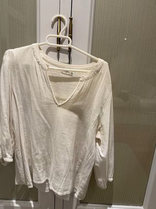 Camisa blanca algodón Renata and Go Talla M