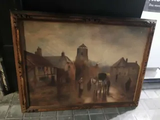 Cuadro Óleo Paisaje Europeo