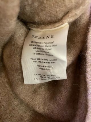 Jersey Sezane beige con botones