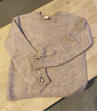 Jersey Sezane beige con botones