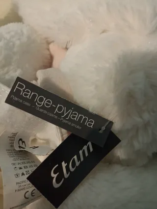 Guarda pijama conejo peluche Etam