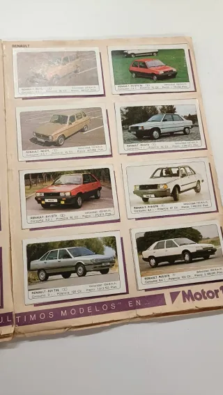 Album Cromos Coches Motor 16