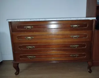 Cómoda Vintage Madera y Mármol