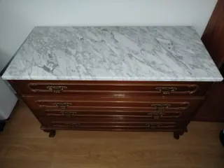 Cómoda Vintage Madera y Mármol
