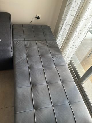 Sillón cama individual gris