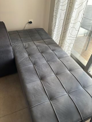 Sillón cama individual gris