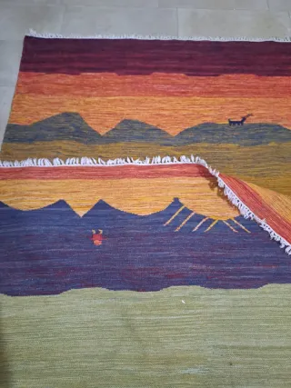 Tappeto orientale Gabbeh lana Lavato e igienizzato