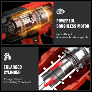 Taladro Percutor a Batería Avhrit 21V