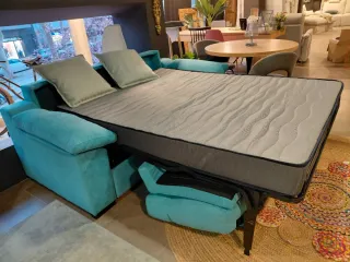 Sofá Cama Llafranc Verde Azulado Turquesa