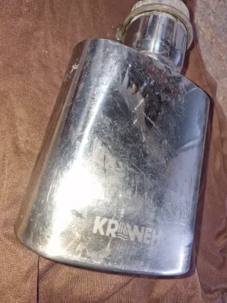 Cola de escape cromada Estilo cupra universal