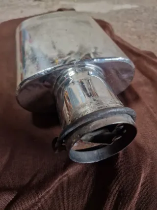 Cola de escape cromada Estilo cupra universal