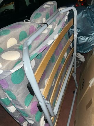 Cama Plegable Metálica y Madera