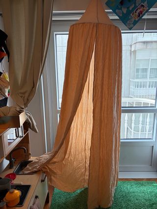 Dosel cuna/cama beige crema