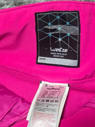 Pantalón de esquí/nieve niña rosa