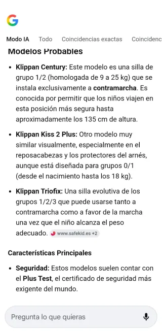 Silla de coche grupo 1/2/3