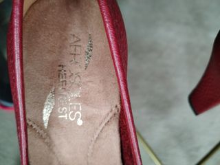 Zapatos de tacón burdeos- talla 35