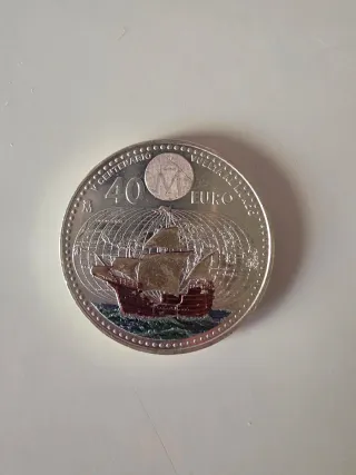 Moneda 40 Euros 2022 Vuelta al Mundo