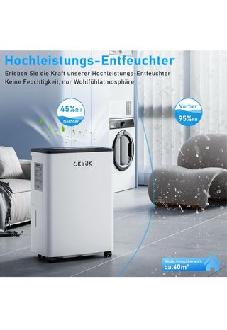 Deshumidificador OKYUK 12L 32dB