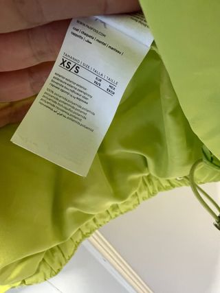 Cazadora acolchada Parfois verde/amarilla