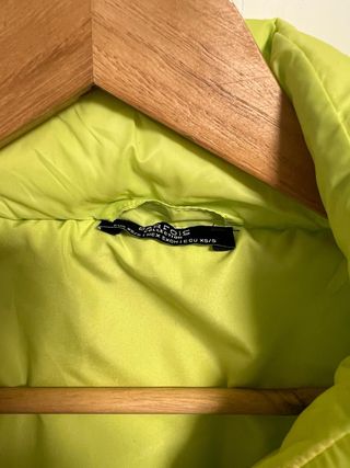 Cazadora acolchada Parfois verde/amarilla