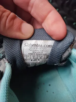 Zapatillas Trekking Columbia Gris Turquesa