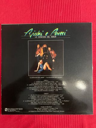 Vinilo Ricchi e Poveri La Estación del Amor