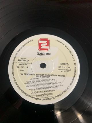 Vinilo Ricchi e Poveri La Estación del Amor