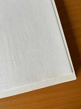 Álbum fotos tapas cuero. Cartulina y papel seda.