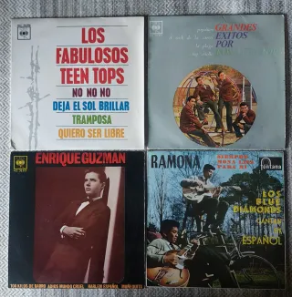 Lote 4 vinilos rock latino