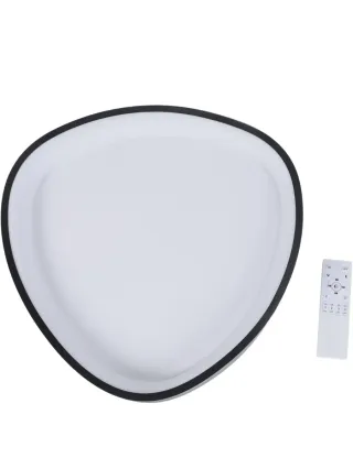 Lámpara Techo LED Triangular Negra/Blanca