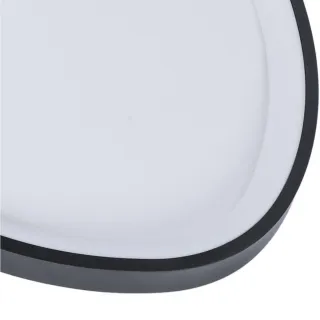 Lámpara Techo LED Triangular Negra/Blanca