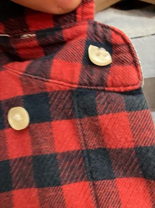 Camisa cuadros roja y azul marino Easy Wear Talla