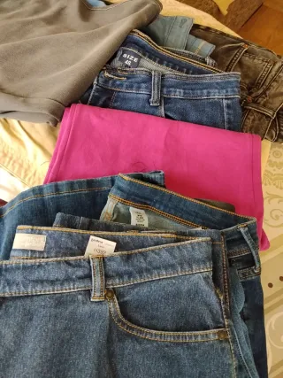 Lote 15 Pantalones Beige y Azul