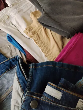 Lote 15 Pantalones Beige y Azul