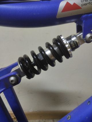 Bicicleta Montaña Azul Doble Suspensión