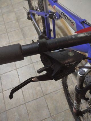 Bicicleta Montaña Azul Doble Suspensión