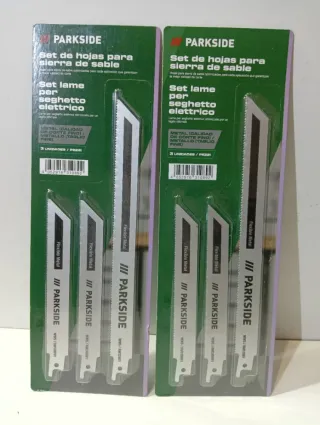 Pack 3 Hojas Sierra Sable Metal PARKSIDE