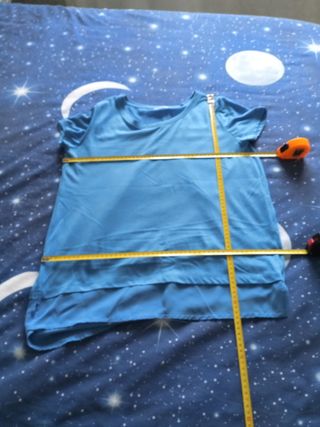 Terranova T-shirt con incrocio dietro e velo sotto