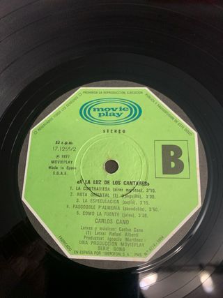 Vinilo Carlos Cano - A la luz de los cantares