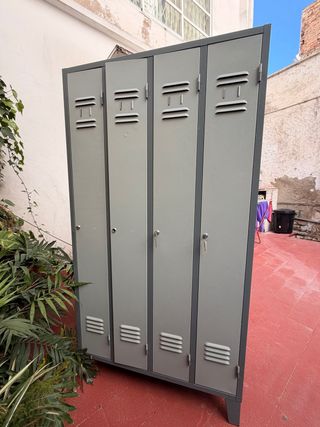 Taquillas metálicas vestuario gris