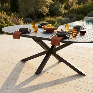 Tavolo da Pranzo Esterno Allungabile 150-200 Cm