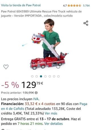 Juguetes Patrulla Canina: Camión, Barco y Excavado