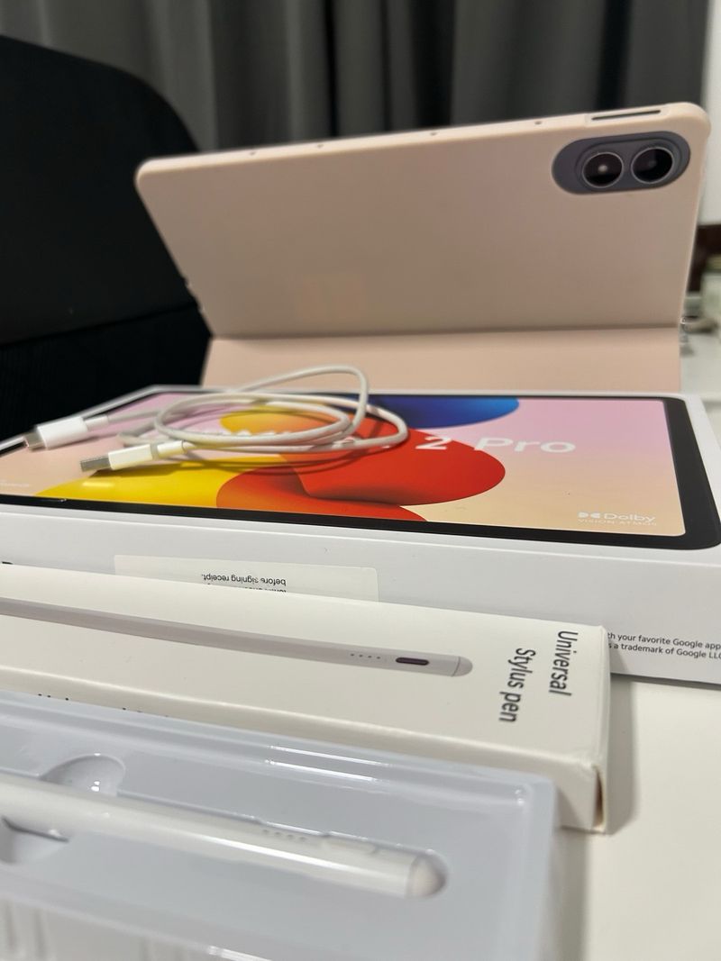 Redmi Pad 2 Pro + funda rosa + bolígrafo + cable afbeelding 4