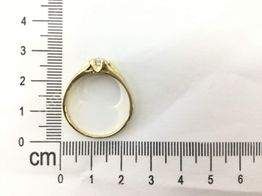 anillo oro 18k con piedra con circonita t. 28 (21,65 mm)